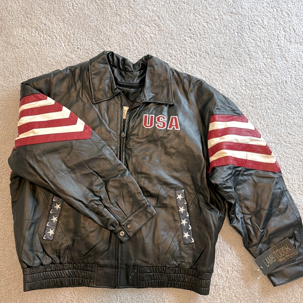 Genuine Leather USA bomber jacket